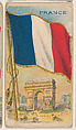 Flag of France, from the Flagum series (E18, Type D) issued by the American Chewing Products Corp., American Chewing Products Corp., Newark, New Jersey  American, Commercial color lithograph