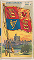 Flag of Great Britain, from the Flagum series (E18, Type D) issued by the American Chewing Products Corp., American Chewing Products Corp., Newark, New Jersey American, Commercial color lithograph