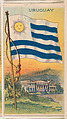 Flag of Uruguay, from the Flagum series (E18, Type D) issued by the American Chewing Products Corp., American Chewing Products Corp., Newark, New Jersey  American, Commercial color lithograph