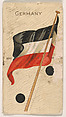 Flag of Germany, from the Flag Caramels series (E19) issued by the American Caramel Co., American Caramel Company, Philadelphia  American, Commercial color lithograph