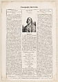Sheet from "Iconographie Instructive" with portrait of Benjamin Franklin, Adrien Jarry de Mancy  French, Letterpress and engraving