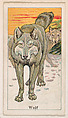 Wolf, from the Menagerie Gum series (E26) for John H. Dockman & Son, John H. Dockman & Son, Baltimore  American, Commercial color lithograph