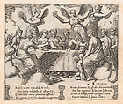Plate 31: Gods celebrating the wedding of Cupid and Psyche, from "The Story of Cupid and Psyche as told by Apuleius", Master of the Die  Italian, Engraving