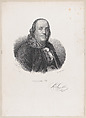 Benjamin Franklin, Auguste Toussaint Lecler French, Lithograph