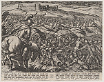 Plate 29: Civilis Floods the Land by Defensively Breaking the Dikes, from The War of the Romans Against the Batavians (Romanorvm et Batavorvm societas), Antonio Tempesta  Italian, Etching, first state of two, issue 1 (Bartsch)