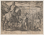 Plate 3: Alexander Instructing his Soldiers, from "The Deeds of Alexander the Great", Antonio Tempesta  Italian, Etching, first state of two (Bartsch)