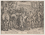 Plate 10: Alexander Finding the Body of Darius, from "The Deeds of Alexander the Great", Antonio Tempesta  Italian, Etching, first state of two (Bartsch)
