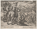 Plate 5: Alexander Directing a Battle, from "The Deeds of Alexander the Great", Antonio Tempesta  Italian, Etching, first state of two (Bartsch)