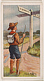 Sign Posts, from the Boy Scouts series (E41), issued by the Scout Gum Company or to promote Harlequin Taffy Candy, Scout Gum Company, Rochester, New York or American, Commercial color lithograph