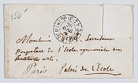 J.A.D. Ingres, calling card envelope, Anonymous, Engraving