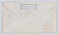 J.A.D. Ingres, calling card envelope, Anonymous, Engraving