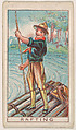 Rafting, from the Boy Scouts series (E42) for the Fisher Candy Co., Fisher Candy Co., Philadelphia  American, Commercial color lithograph