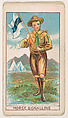 Morse Signalling, from the Boy Scouts series (E42) for the Fisher Candy Co., Fisher Candy Co., Philadelphia  American, Commercial color lithograph