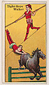Tight-Tope Walkers, from The Circus series (E44) issued by Messer's Gum, Messer's Gum American, Commercial color lithograph