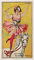 Queen of Bareback Riders, from The Circus series (E44) issued by Messer's Gum, Messer's Gum American, Commercial color lithograph