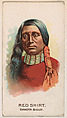 Red Shirt, Dakota Sioux, from the Indian Pictures series (E46) issued by The Philadelphia Caramel Company, Philadelphia Caramel Co., Camden, New Jersey  American, Commercial color lithograph