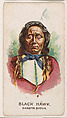 Black Hawk, Dakota Sioux, from the Indian Pictures series (E46) issued by The Philadelphia Caramel Company, Philadelphia Caramel Co., Camden, New Jersey  American, Commercial color lithograph