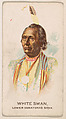 White Swan, Lower Yanktonas Sioux, from the Indian Pictures series (E46) issued by The Philadelphia Caramel Company, Philadelphia Caramel Co., Camden, New Jersey  American, Commercial color lithograph
