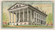 Number 21, Capitol of Virginia, Richmond, from the "State Capitols" series (E48), issued for B.B.B. Honey Kisses, BBB Honey Kisses  American, Commercial color lithograph