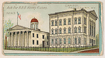 Number 43, Capitol of Kentucky, Frankfort, from the "State Capitols" series (E48), issued for B.B.B. Honey Kisses, BBB Honey Kisses  American, Commercial color lithograph