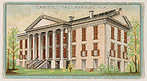 Capitol of Florida, Tallahassee, from the "State Capitols" series (E48), issued for B.B.B. Honey Kisses, BBB Honey Kisses  American, Commercial color lithograph