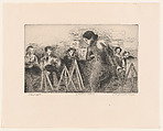 Sketch Class, Raphael Soyer  American, born Russia, Etching