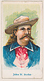 John M. Burke, from the Wild West Caramels series (E49) for the American Caramel Company, American Caramel Company, Philadelphia  American, Commercial color lithograph