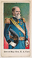 Brevet Major General E. A. Carr, from the Wild West Gum series (E50) for John H. Dockman & Son, John H. Dockman & Son, Baltimore  American, Commercial color lithograph