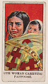 Ute Woman Carrying Pappoose, from the Wild West Gum series (E50) for John H. Dockman & Son, John H. Dockman & Son, Baltimore  American, Commercial color lithograph