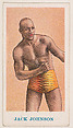 Jack Johnson, from the Prize Fighter Caramels series (E75) for the American Caramel Company, American Caramel Company, Philadelphia  American, Commercial color lithograph