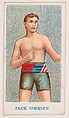 Jack O'Brien, from the Prize Fighter Caramels series (E75) for the American Caramel Company, American Caramel Company, Philadelphia  American, Commercial color lithograph