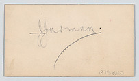 Duveen Brothers, calling card, Anonymous, Engraving