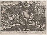 Plate 21: The Angel of the Lord Vanquishing the Army of Sennacherib, from "The Battles of the Old Testament", Antonio Tempesta Italian, Etching