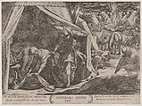 Plate 23: Judith and Holofernes, from "The Battles of the Old Testament", Antonio Tempesta Italian, Etching