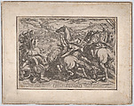 Plate 6: The Israelites Defeated by the Canaanites for Having Disobeyed Moses, from 'The Battles of the Old Testament', Antonio Tempesta Italian, Etching