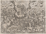 God Creating the Animals, Antonio Tempesta Italian, Etching