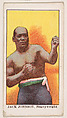 Jack Johnson, Heavyweight, from the Prize Fighter Caramels series (E77) for the American Caramel Company, American Caramel Company, Philadelphia American, Commercial color lithograph