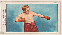 Stanley Ketchel, Light Heavyweight, from the Prize Fighter Caramels series (E77) for the American Caramel Company, American Caramel Company, Philadelphia  American, Commercial color lithograph