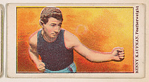 Benny Kaufman, Featherweight, from the Prize Fighter Caramels series (E77) for the American Caramel Company, American Caramel Company, Philadelphia American, Commercial color lithograph