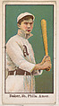 Baker, 3rd Base, Philadelphia, American League, from the Baseball Caramels series, type 1 (E90-1) for the American Caramel Company, American Caramel Company, Philadelphia  American, Photolithograph