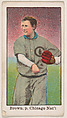 Brown, Pitcher, Chicago, National League, from the Baseball Caramels series, type 1 (E90-1) for the American Caramel Company, American Caramel Company, Philadelphia  American, Photolithograph