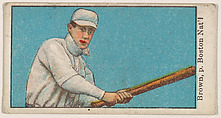 Brown, Pitcher, Boston, National League, from the Baseball Caramels series, type 1 (E90-1) for the American Caramel Company, American Caramel Company, Philadelphia  American, Photolithograph