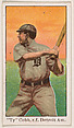 "Ty" Cobb, Right Field, Detroit, American League, from the Baseball Caramels series, type 1 (E90-1) for the American Caramel Company, American Caramel Company, Philadelphia  American, Photolithograph