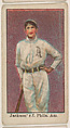Jackson, Right Field, Philadelphia, American League, from the Baseball Caramels series, type 1 (E90-1) for the American Caramel Company, American Caramel Company, Philadelphia American, Photolithograph