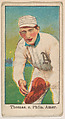 Thomas, Catcher, Philadelphia, American League, from the Baseball Caramels series, type 1 (E90-1) for the American Caramel Company, American Caramel Company, Philadelphia  American, Photolithograph