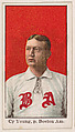 Cy Young, Pitcher, Boston, American League, from the Baseball Caramels series, type 1 (E90-1) for the American Caramel Company, American Caramel Company, Philadelphia American, Photolithograph
