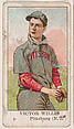 Victor Willis, Pitcher, Pittsburgh, National League, from the Baseball Caramels series (E91-C) for the American Caramel Company, American Caramel Company, Philadelphia  American, Commercial color lithograph