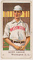 Robert Groom, Pitcher, Washington, American League, from the Baseball Caramels series (E91-C) for the American Caramel Company, American Caramel Company, Philadelphia  American, Commercial color lithograph