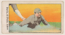 Davis, 1st Base, Philadelphia, American League, from the Baseball Gum series (E92), issued by Croft and Allen Co., Croft and Allen Co., Philadelphia, Commercial color lithograph