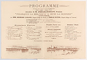 Program for the Matinée Extraordinaire, Casino de Paris, November 14, 1915, Théophile-Alexandre Steinlen (French (born Switzerland), Lausanne 1859–1923 Paris), Lithograph